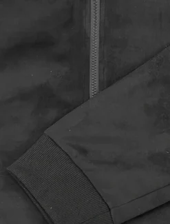 Men's Lightweight Jacket Bomber Jacket Faux Suede Jacket Bomber Leather Jacket Daily Vacation Pocket Fall & Winter Plain Fashion Classic Stand Collar Regular Black Navy Blue Royal Blue Khaki Army