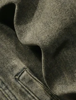 Men's Lightweight Jacket Denim Jacket Chore Jacket Formal Home Pocket Winter Spring & Fall Solid Color Retro Vintage Shirt Collar Regular Brown Jacket