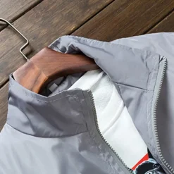 Men's Lightweight Jacket Outdoor Jacket Summer Jacket Vacation Daily Sunscreen Quick Dry Pocket Summer Spring Plain Fashion Classic Stand Collar Regular Black White Red Royal Blue Orange Jacket