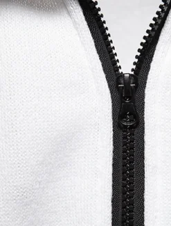 Men's Lightweight Jacket Summer Jacket Casual Jacket Vacation Daily Warm Pocket Fall & Winter Plain Fashion Classic Stand Collar Regular Black White Light Grey Dark Gray Jacket