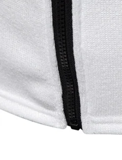 Men's Lightweight Jacket Summer Jacket Casual Jacket Vacation Daily Warm Pocket Fall & Winter Plain Fashion Classic Stand Collar Regular Black White Light Grey Dark Gray Jacket