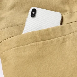 Men's Lightweight Jacket Trucker Jacket Outdoor Jacket Summer Jacket Daily Wear Workfashion Windproof Buttons Inside Pocket Spring Fall Plain Stylish Business Shirt Collar Regular Black khaki Army