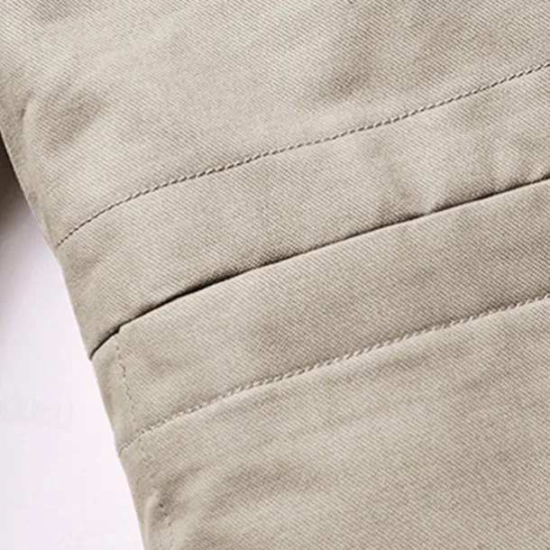 Men's Lightweight Jacket Trucker Jacket Outdoor Jacket Summer Jacket Daily Wear Workfashion Windproof Buttons Inside Pocket Spring Fall Plain Stylish Business Shirt Collar Regular Black khaki Army