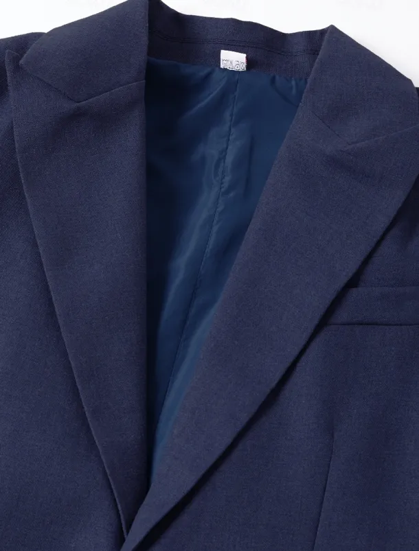 Men's Linen Blazer Sport Coat Closure collar Fashion Casual Solid Colored Blue Purple Green Tailored Fit Single Breasted Two-buttons