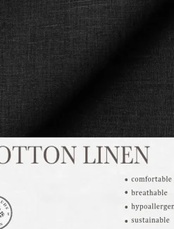 Men's Linen Blazer Sport Coat Notch Collar Fashion Solid Colored Blazer Lake blue Black Navy Blue Standard Fit Single Breasted One-button