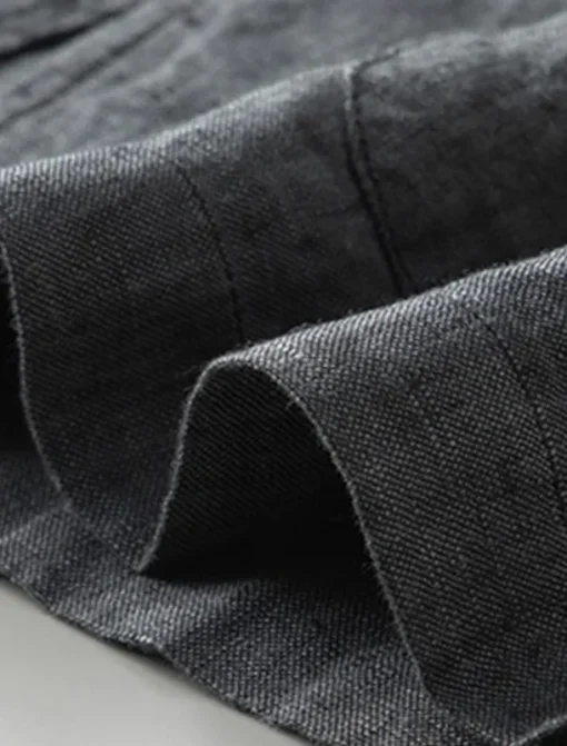 Men's Linen Blazer Suits Wedding Anniversary Vacation Elegant Neutral Spring & Fall Cotton Linen Solid Color Buttons Comfy Single Breasted Two-button Blazer Dark Gray Navy Blue