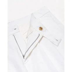 Men's Linen Pants Trousers Summer Pants Front Pocket Straight Leg Plain Comfort Breathable Casual Daily Holiday Fashion Basic Black White