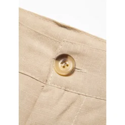 Men's Linen Pants Trousers Summer Pants Beach Pants Front Pocket Straight Leg Plain Comfort Breathable Casual Daily Holiday Fashion Basic Black White