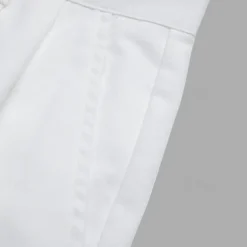 Men's Linen Pants Trousers Summer Pants Front Pocket Pleats Straight Leg Plain Comfort Breathable Casual Daily Holiday Fashion Basic Black White