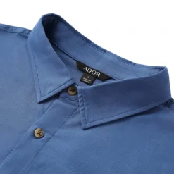 Men's Linen Shirt 55% Linen Print Shirt White Blue Long Sleeve Faith Lapel Spring & Fall Outdoor Daily Clothing Apparel