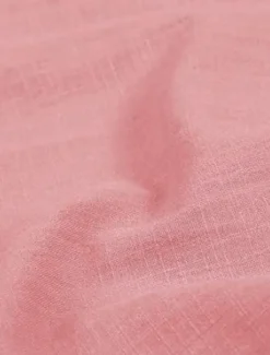 Men's Linen Shirt Solid Color Turndown Street Casual Button-Down Long Sleeve Tops Casual Fashion Breathable Comfortable Pink