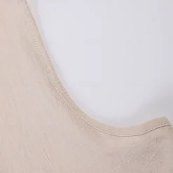 Men's Linen Shirt Tank Top Vest Top Undershirt Sleeveless Round Neck Mandarin Collar Summer Spring & Summer Plain Fashion Designer Basic Buttons Button Front Vacation Street Casual Black Pink Wine