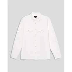 Men's Linen Shirt White Long Sleeve Fold-over Collar Summer Spring & Fall Clothing Apparel Casual Shirt Button Down Shirt Plain Lapel Summer Casual Daily Clothing Apparel