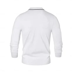 Men's Linen Silk Cotton Quarter Zip Pullover Sweater Knit Half Zip Knitwear Elegant Home Dailywear Clothing Apparel Fall Winter Black White S M L