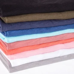 Men's Linen-like T Shirt Moisture Wicking Shirts Plain V Neck Street Causal Short Sleeve V Neck Vintage Clothing Apparel Retro Basic Casual Comfortable