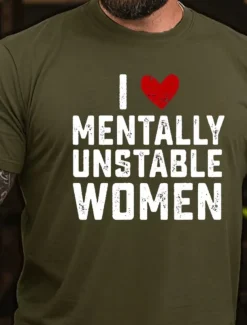 Men's LOVE Letter Printed Funny T Shirt Tee Top 100% Cotton Short Sleeve Graphic Shirt Heather Gray Army Green Dark Blue Comfortable Tee Vacation Street Fashion Designer Clothing