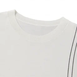 Men's Lyocell T Shirt Horizontal Vertical Stripes Crew Neck School Training Short Sleeve Side Stripe Stripe Clothing Apparel Knitwear Vacation Vintage Neutral