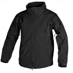 Men's Military Tactical Jacket Combat Jacket Hiking Jacket Winter Outdoor Patchwork Thermal Warm Waterproof Windproof Jacket Climbing Camping / Hiking / Caving Traveling CP Color Black Army Green