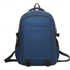 Men's Minimalist School Backpack – Water-Resistant Laptop Bag for College and High School, Large Capacity Urban Daypack for Back to School