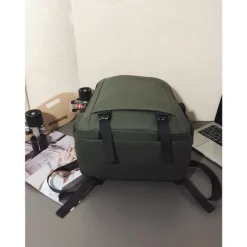 Men's Minimalist School Backpack – Water-Resistant Laptop Bag for College and High School, Large Capacity Urban Daypack for Back to School