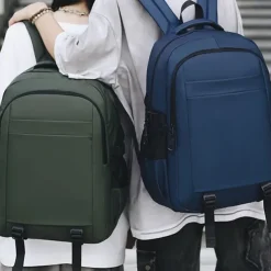 Men's Minimalist School Backpack – Water-Resistant Laptop Bag for College and High School, Large Capacity Urban Daypack for Back to School