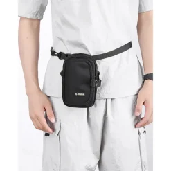 Men's Multi-Functional Crossbody Utility Pouch – Compact Waterproof Sling Bag with Adjustable Strap, Secure Phone Pocket, and Key Clip for Travel, Hiking, and Everyday Use