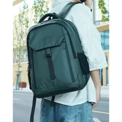 Men's Multi-Functional Waterproof Travel Backpack with Luggage Strap and Multiple Compartments – Ideal for Business, School, and Outdoor Adventures