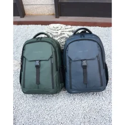 Men's Multi-Functional Waterproof Travel Backpack with Luggage Strap and Multiple Compartments – Ideal for Business, School, and Outdoor Adventures