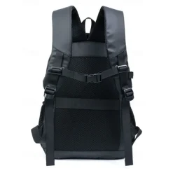 Men's Multi-Functional Waterproof Travel Backpack with Luggage Strap and Multiple Compartments – Ideal for Business, School, and Outdoor Adventures