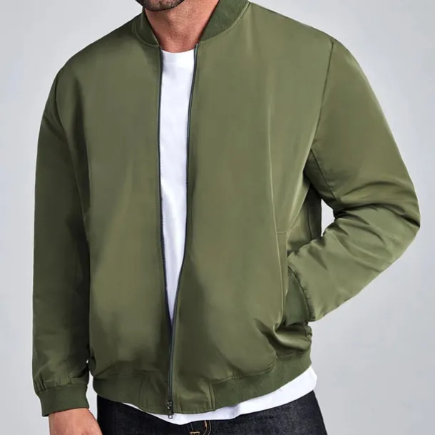 Men's National Flag Bomber Jacket Coat Outdoor Sports Vintage Casual Daily Wear Vacation Going out Printing Denim Fall & Winter Standing Collar Long Sleeve Black Red Army Green