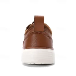 Men's Navy Blue Leather Oxford Shoes – Classic Lace-Up Dress Shoes for Business & Formal Events