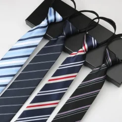 Men's Neckties Fashion Business Jacquard Stripes Wedding Party Daily Wear