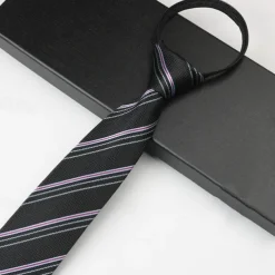 Men's Neckties Fashion Business Jacquard Stripes Wedding Party Daily Wear