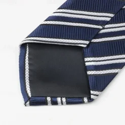 Men's Neckties Fashion Business Jacquard Stripes Wedding Party Daily Wear