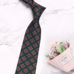 Men's Neckties Fashion Business Classic Argyle Wedding Party Daily Wear