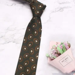 Men's Neckties Fashion Business Classic Argyle Wedding Party Daily Wear