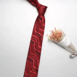 Men's Neckties Fashion Business Classic Lines / Waves Wedding Party Daily Wear