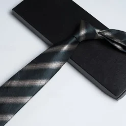 Men's Neckties Fashion Business Jacquard Stripes Wedding Party Daily Wear