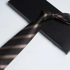 Men's Neckties Fashion Business Jacquard Stripes Wedding Party Daily Wear