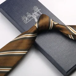 Men's Neckties Fashion Business Jacquard Stripes Wedding Party Daily Wear