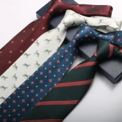 Men's Neckties Fashion Business Jacquard Pattern Wedding Party Daily Wear