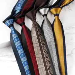 Men's Neckties Fashion Formal Splice Color Block Wedding Party Daily Wear