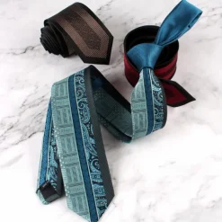 Men's Neckties Fashion Formal Splice Color Block Wedding Party Daily Wear