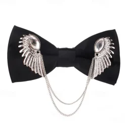 Men's Neckties Modern Contemporary Shiny Metallic Solid Color Wedding Party Daily Wear