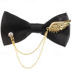 Men's Neckties Modern Contemporary Shiny Metallic Solid Color Wedding Party Daily Wear