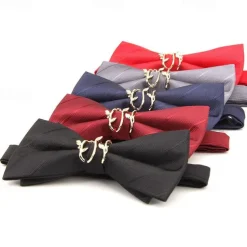 Men's Neckties Modern Contemporary Metal Solid Color Wedding Party Daily Wear
