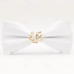 Men's Neckties Modern Contemporary Metal Solid Color Wedding Party Daily Wear