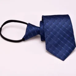 Men's Neckties Zip Tie Men Ties Zipper Tie Adjustable Bow Polka Dot Plain Striped Wedding Birthday Party