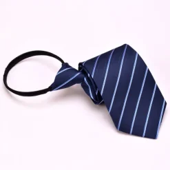 Men's Neckties Zip Tie Men Ties Zipper Tie Adjustable Bow Polka Dot Plain Striped Wedding Birthday Party
