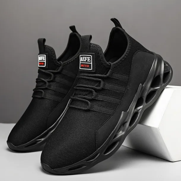 Men's Neon Green Breathable Mesh Athletic Sneakers with Hollow Out Sole - Lightweight Running and Sports Shoes for Gym, Training, and Casual Wear